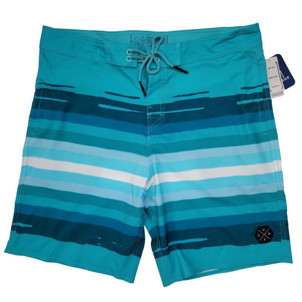 George Fixed Waist Striped Boardshort
